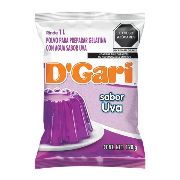 D GARI AGUA UVA 120 GR