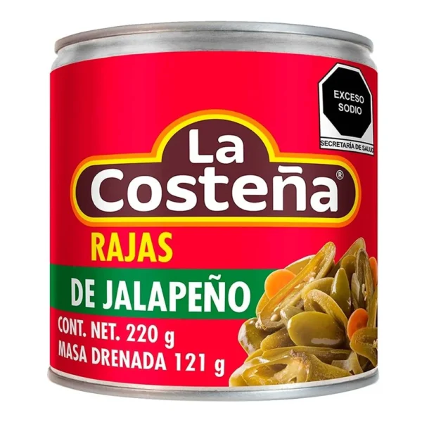 CHILES LA COSTEÑA RAJAS 220 GR