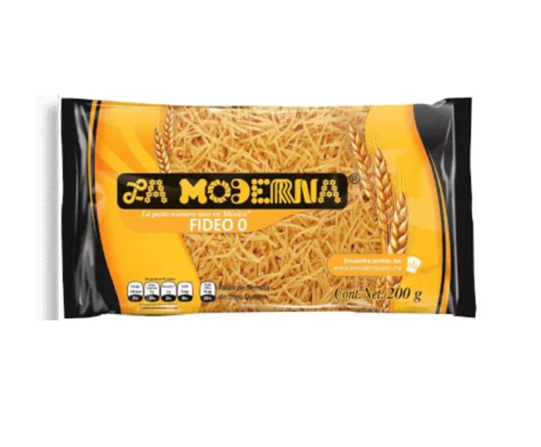 PASTA LA MODERNA FIDEO #0 200 GR