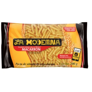 PASTA LA MODERNA MACARRON CORTO 200 GR