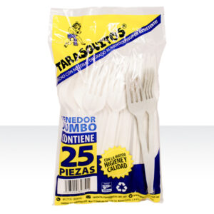 DCH TARASQUITOS TENEDOR JUMBO 25 PZ