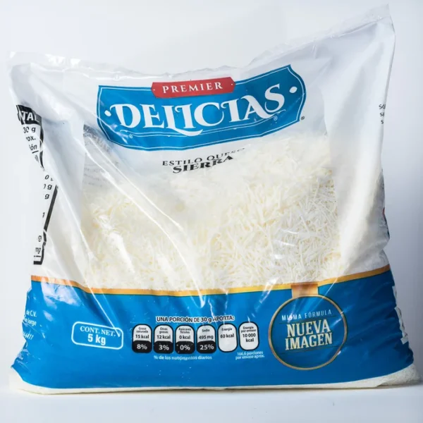 QUESO DELICIAS RAYADO KG