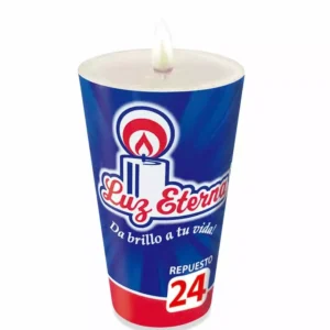 VELADORA REPUESTO LUZ ETERNA ROSITA #24