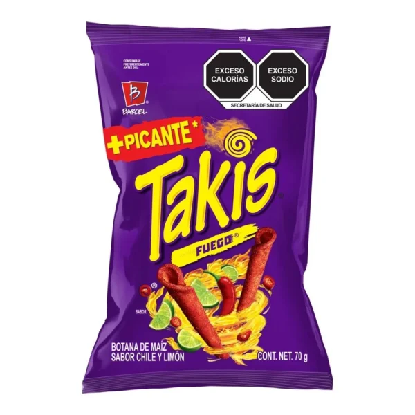 BOT BARCEL TAKIS FUEGO 70 GR