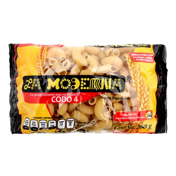 PASTA LA MODERNA CODO #4 200 GR