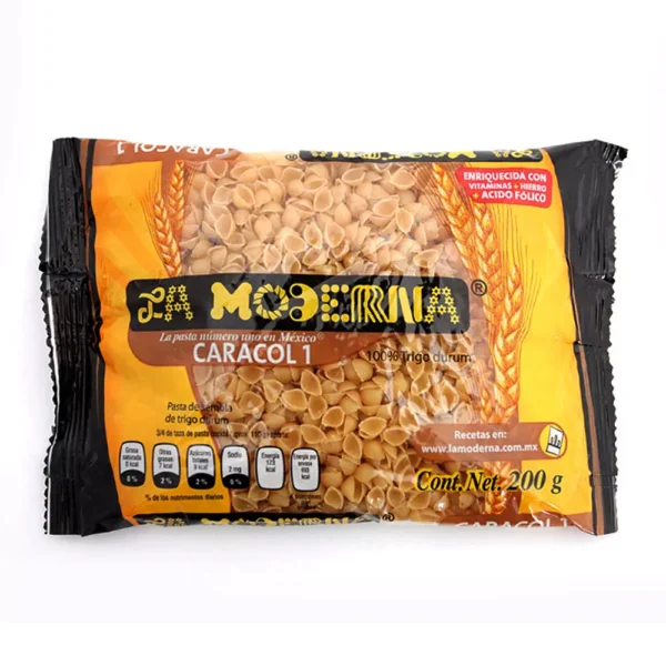 PASTA LA MODERNA CARACOL #1 200 GR